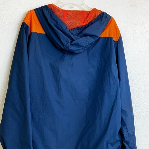 Imperial Motion Hooded 1/4 Zip Pullover Jacket Men's Blue Size L Windbreaker - Picture 2 of 7